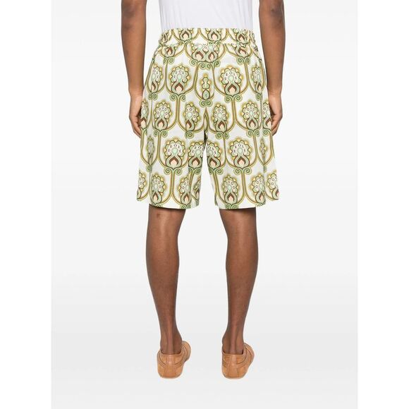 Drole De Monsieur Green Shorts - Tailored Shorts Men